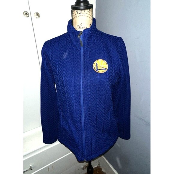 Women's G-III Large Blue Golden State Warriors Sweater - Picture 1 of 9